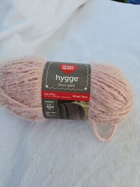 Red Heart Hygge Bulky Yarn, 1 Skein, Color: Powder